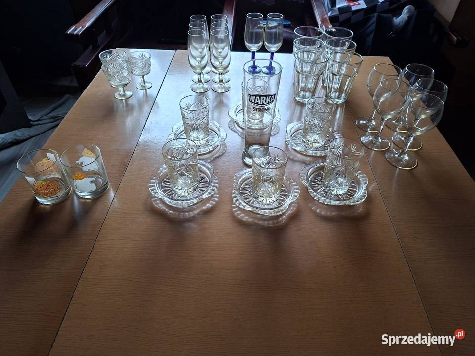 Szkło PRL dolnośląskie Strzegom