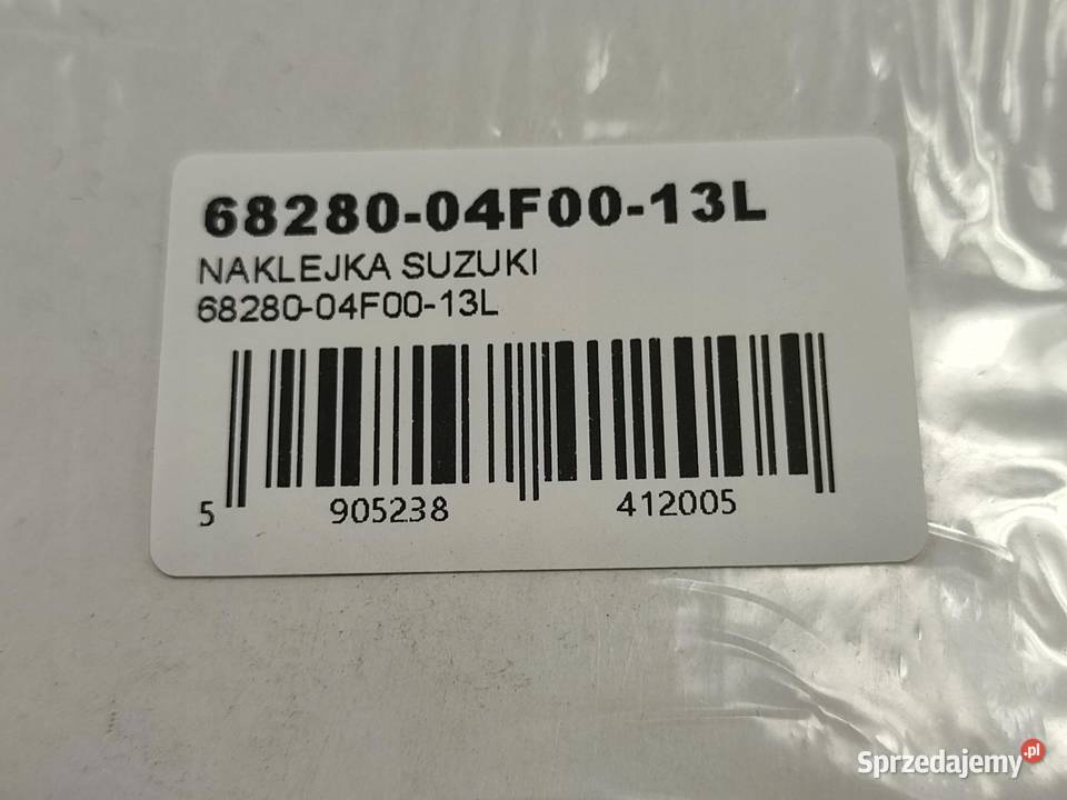 NAKLEJKA SUZUKI NA CZACHĘ SUZUKI XF 650 19971999