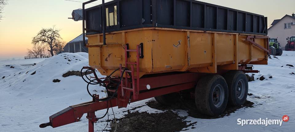 Przyczepa tandem wywrotka 14t skorupowa nieuszkodzony Kijany
