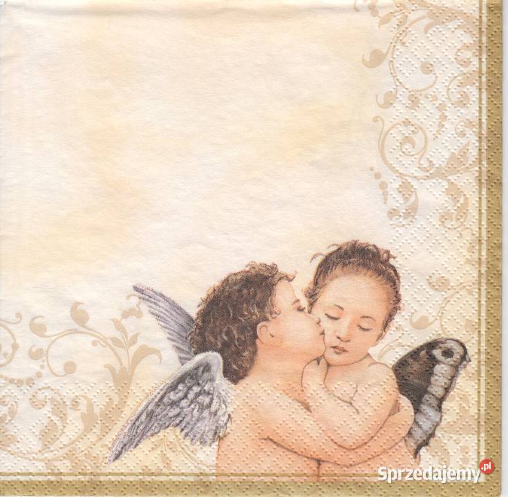 Dekupaż serwetki Aniołki Anioły Boże Narodzenie Skarżysko-Kamienna