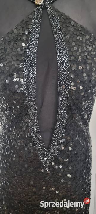 Sprzedam czarną cekinową sukienkę rozmiar 3840 sprzedam