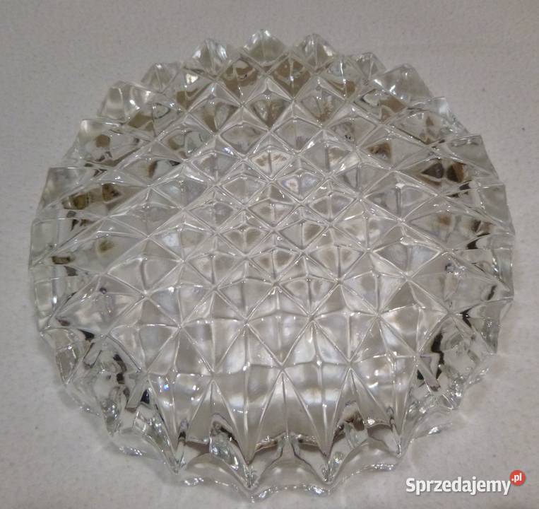 Szklana płaska salaterka Warszawa