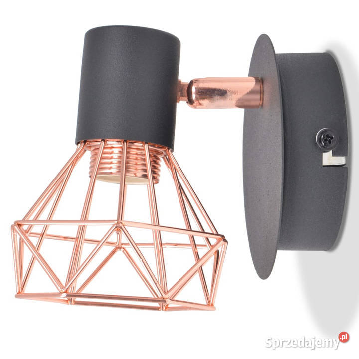 Lampy ścienne 2 E14 czarnomiedziane WM244388 Warszawa