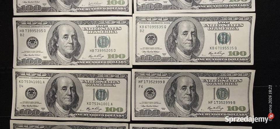 100 dolarów usa Warszawa