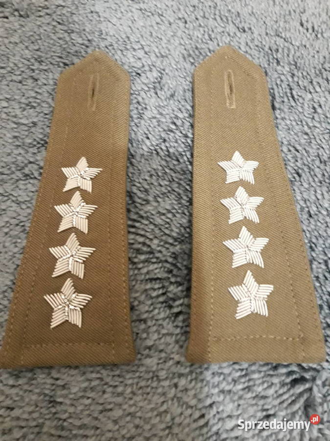 Pagony wojskowe haftowane bajorkiem kapitan