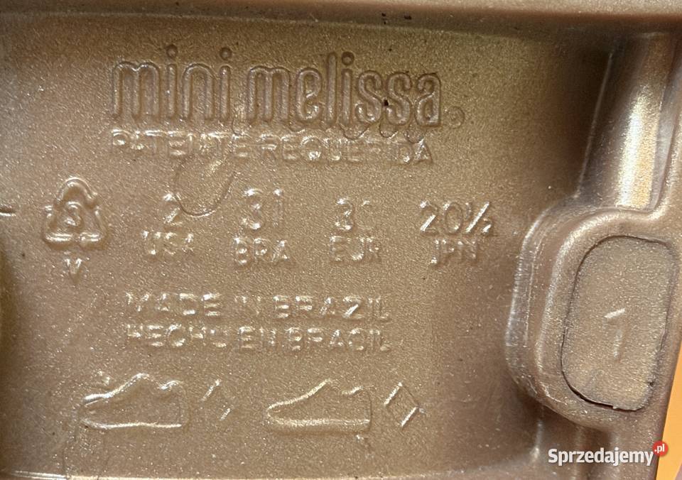 Klapki dziecięce Mini Melissa Wide r 31 Rozmiar 31