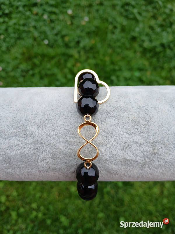 Bransoletka damska z Onyksu czarnego świętokrzyskie