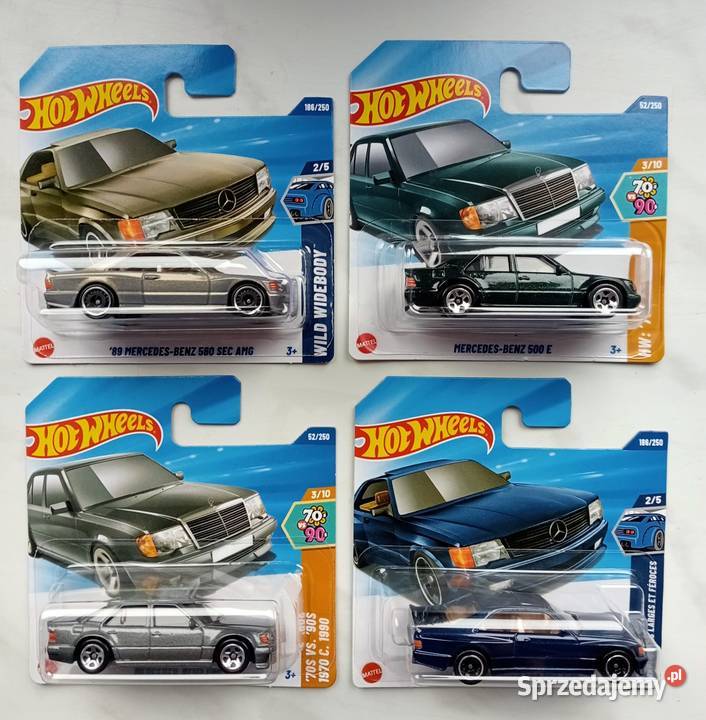 Hot Wheels zestaw MercedesBenz 500 E Mercedes śląskie