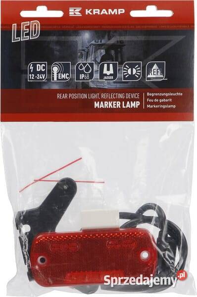 Lampa obrysowa LED prostokątna 1224V 1054x45x118 Kamionna