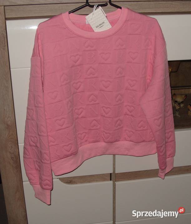 Ebelieve bluza w wyduszane serca literki r ML Rawicz sprzedam