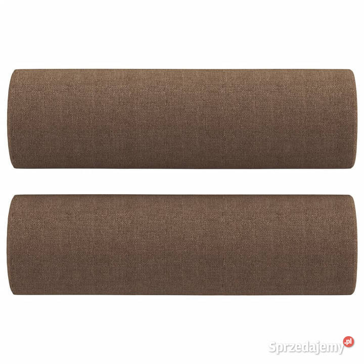 3osobowa sofa z poduszkami brązowa 180 tkanina Warszawa sprzedam