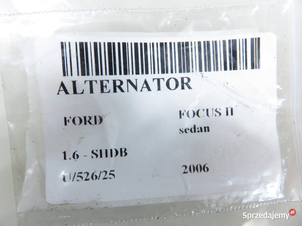 ALTERNATOR FORD FOCUS II 16 SHDB MS1022118354 sprzedam