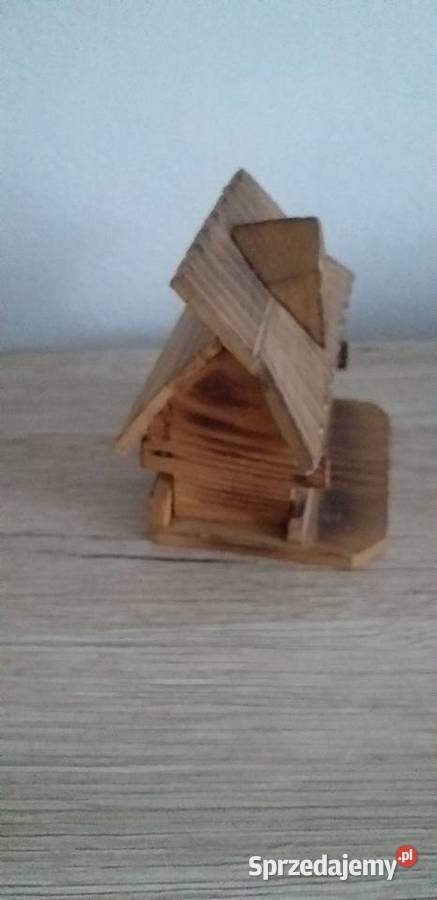 Domek drewniany skarbonka prl Przedbórz