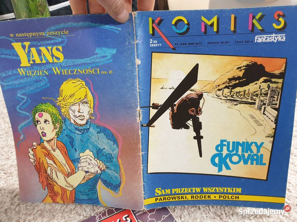 Funky Koval cz1 2 i 3 Komiks Fantastyka komplet Rok wydania 1988 sprzedam