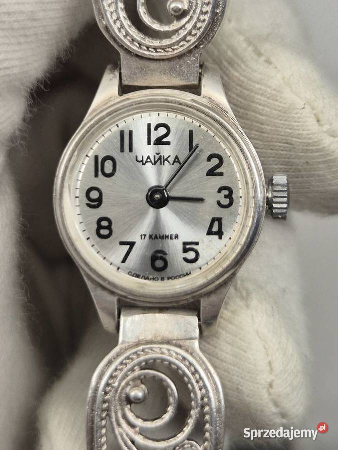 Damski ażurowy zegarek Czajka Chorzów