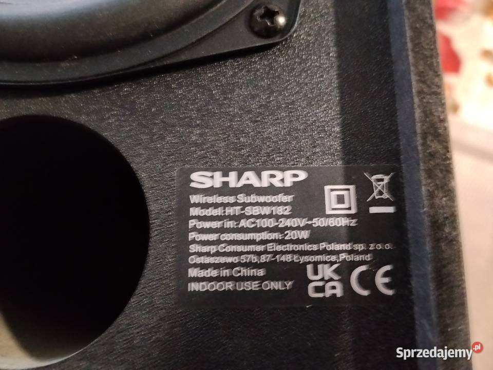 Subwoofer Sharp dolnośląskie