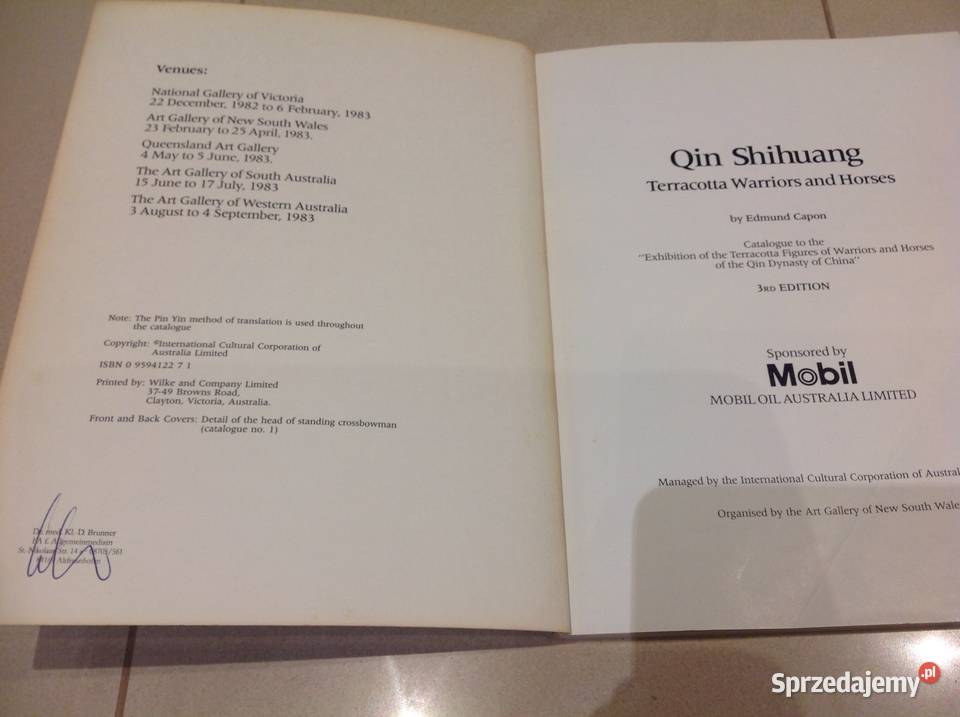Książka Archeologiczna Qin Shihuang Terakota Książki i Podręczniki sprzedam