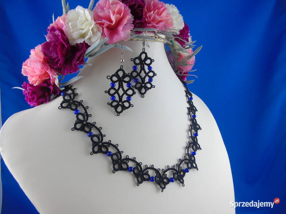 Biżuteria frywolitkowa małopolskie Wiśniowa sprzedam