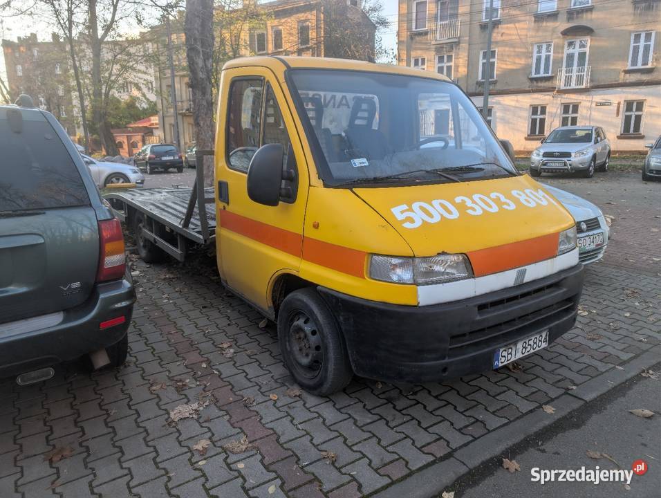 Auto laweta Fiat Ducato długi najazd 258635km Sosnowiec