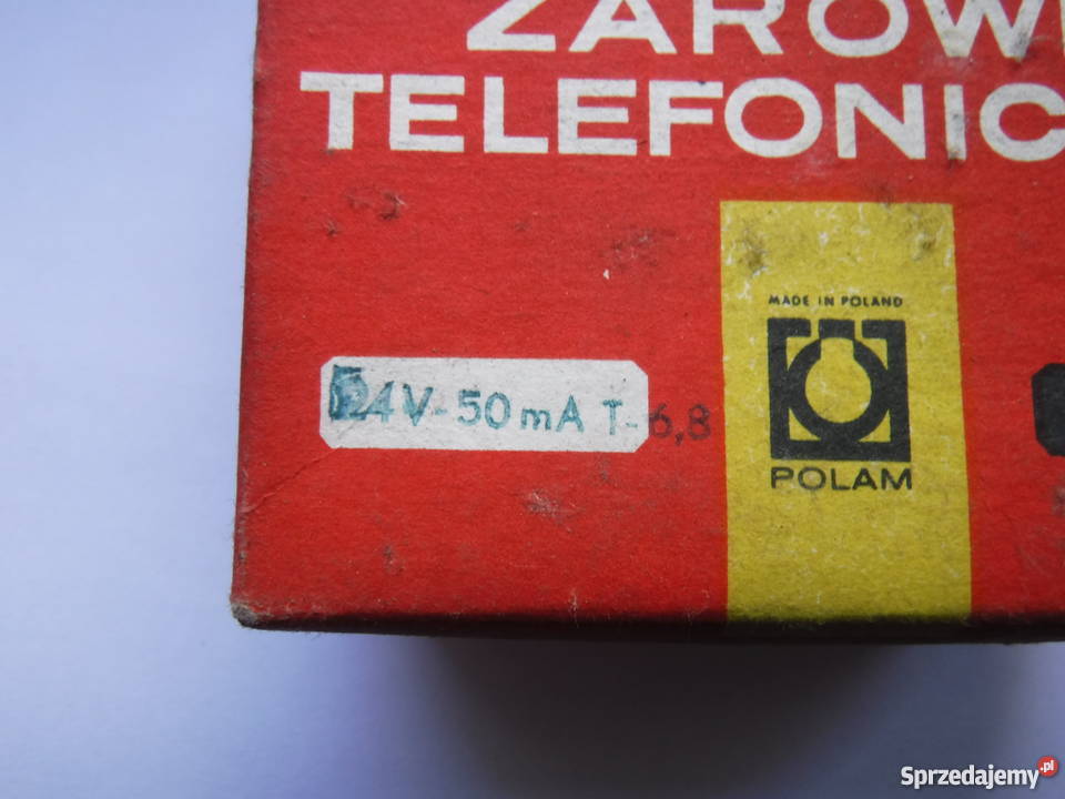 Żarówka telefoniczna 24V 50mA T68 Nowe żarówki Części i akcesoria mazowieckie