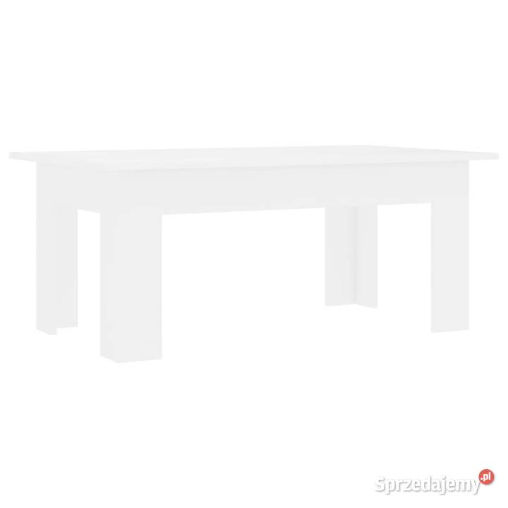 Stolik kawowy biały 100x60x42 materiał mazowieckie