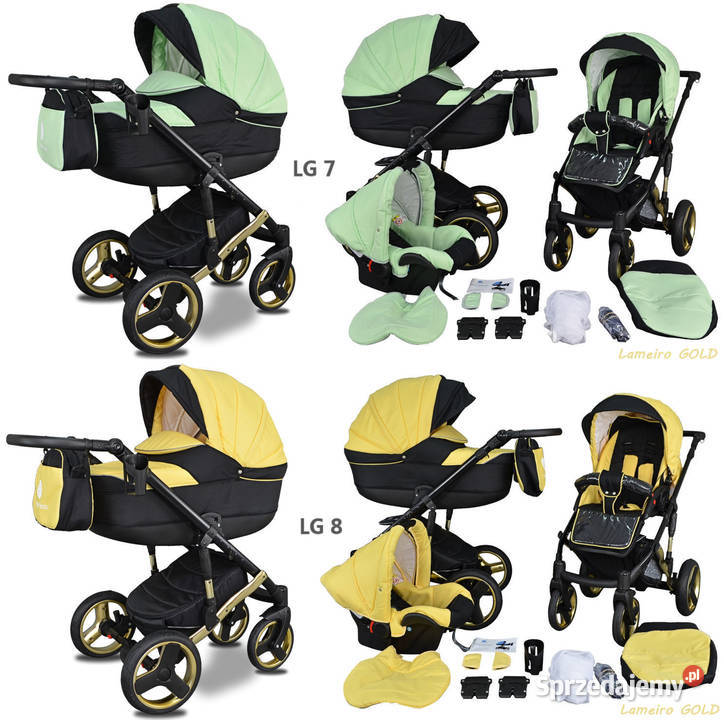 Wózek Dziecięcy 3w1 Gold Premium z Fotelikiem mazowieckie