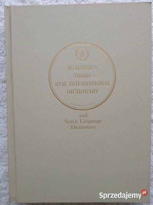 Websters Third International Dictionary t 13 mazowieckie Warszawa