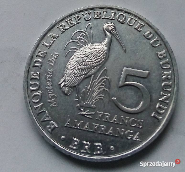 BURUNDI5 FRANCS2014 rPTAK Numizmatyka Legionowo