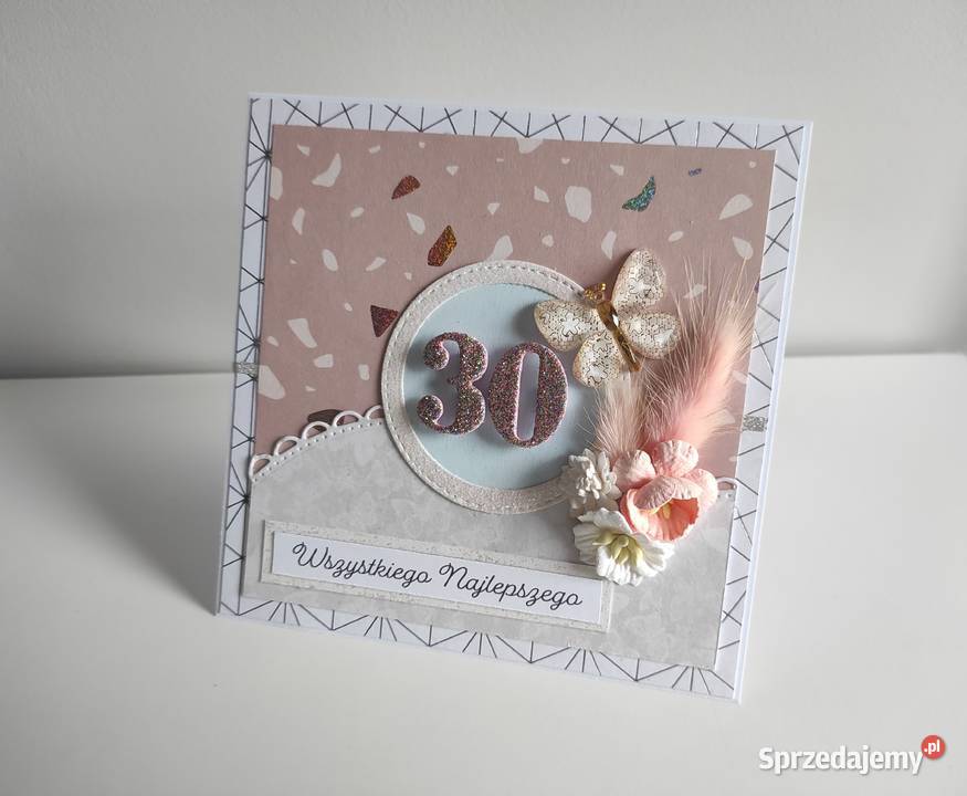 Kartka urodzinowa ręcznie robiona na urodziny Rękodzieło Łódź sprzedam