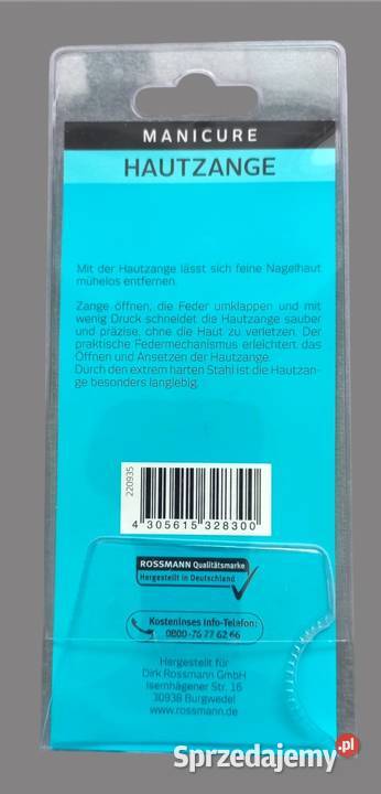Rossmann Cążki do skórek stalowe Beauty For You Kosmetyki Chrzanów