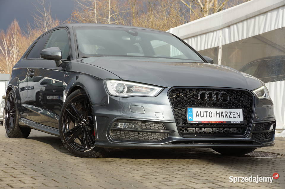 Audi A3 20 TDI CR 184 4x4 SLine Automat Navi BO wspomaganie kierownicy Nowy Sącz
