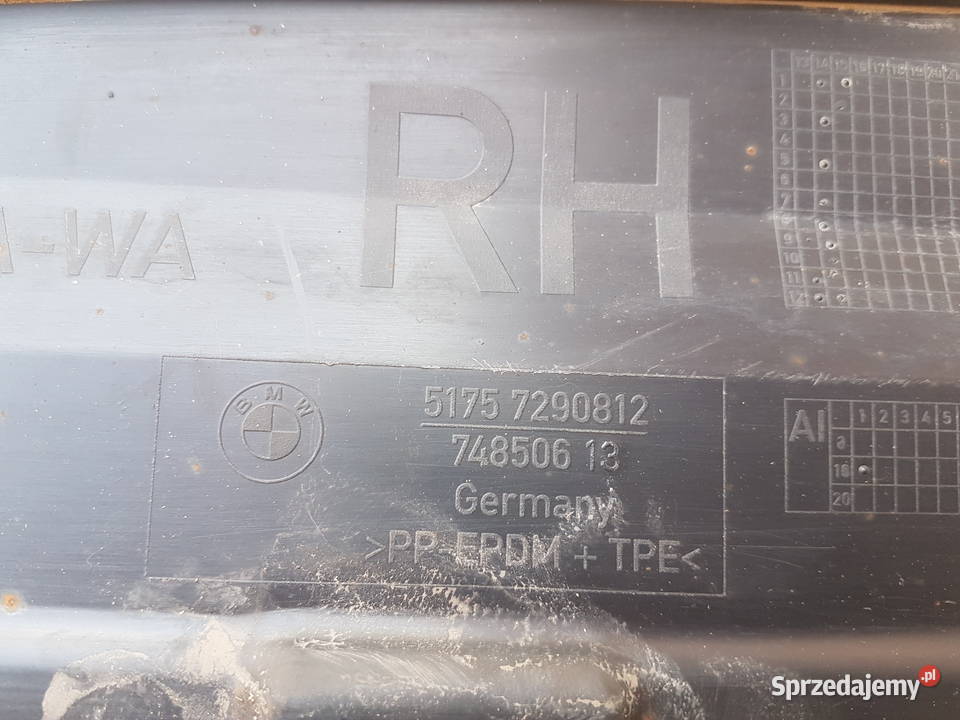 BMW 218d seria 2 F45 Active Tourer osłona płyta części blacharskie