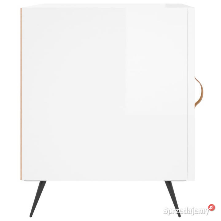 Szafki nocne 2 białe z połyskiem 40x40x50 Warszawa