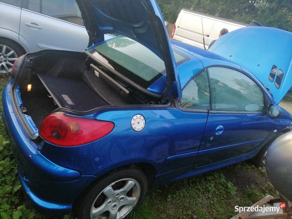 Peugeot 206 cabrio 2003 16 benzyna niebieski Puławy