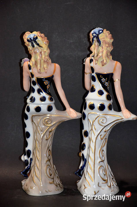 Porcelana Roceram figurka PAULA kobalt ok 41 wielkopolskie sprzedam