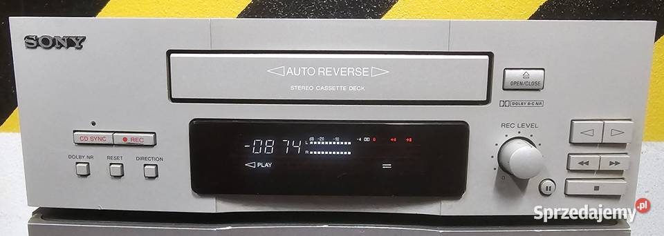 magnetofon kasetowy deck SONY TCEX66 SPRAWNY