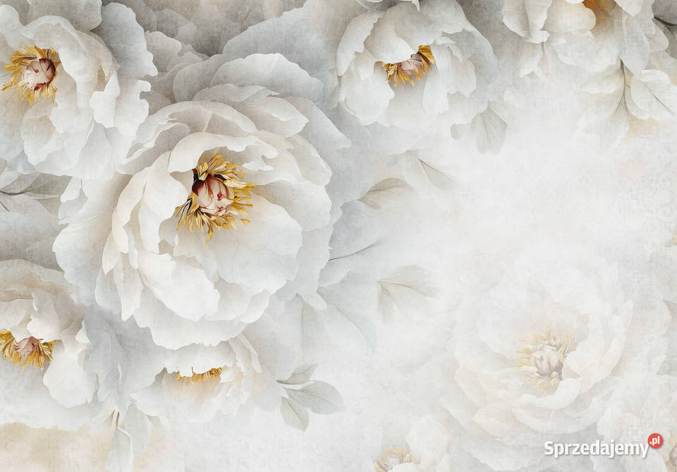 Tapeta fototapeta jasny duży kwiat sypialnia Leszno