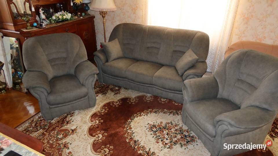 Piękny komplet wypoczynkowy Bologna sofa 3 os i Ziębice