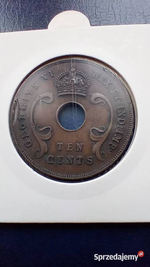 Stare monety 10 cent 1941 Brytyjska Afryka Lesko