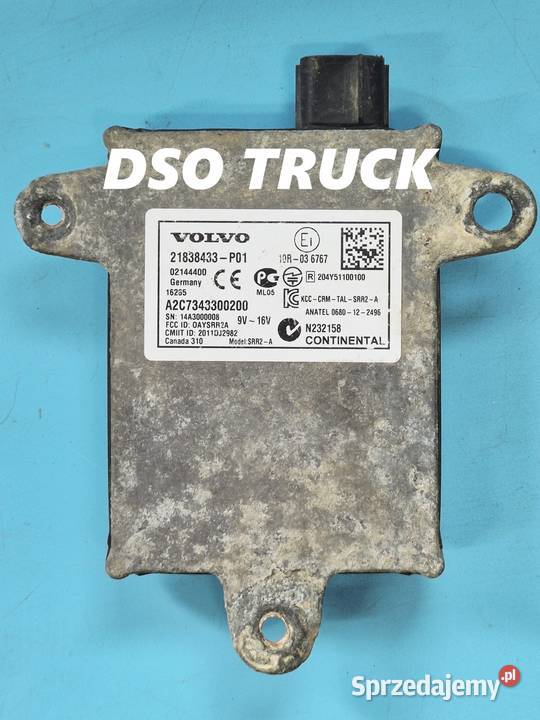 21838433P01 Radar Czujnik Pasa Ruchu Volvo Zawichost