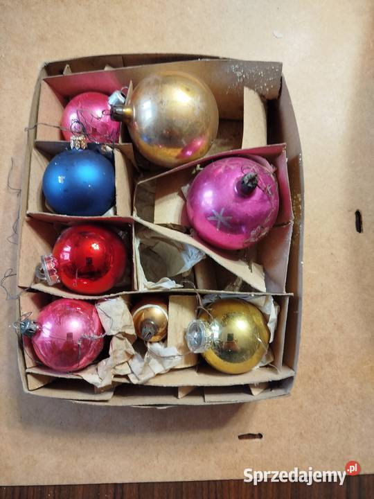Bańki choinkowe 42 sztuki z różnych kompletów Kraków