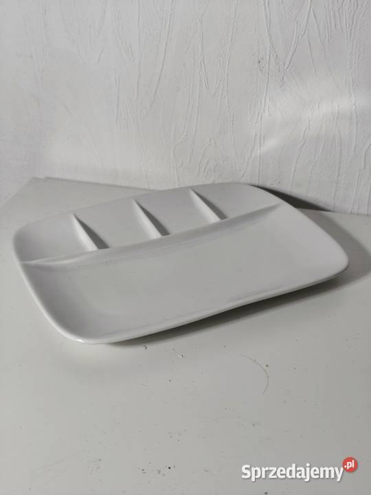 Porcelanowy Talerz Półmisek Dzielony Poddębice sprzedam