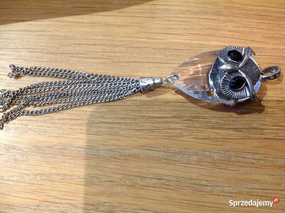 Zawieszka Wisior Wisiorek Szklany Sowa Mądra Ozdoby Nowa Sól