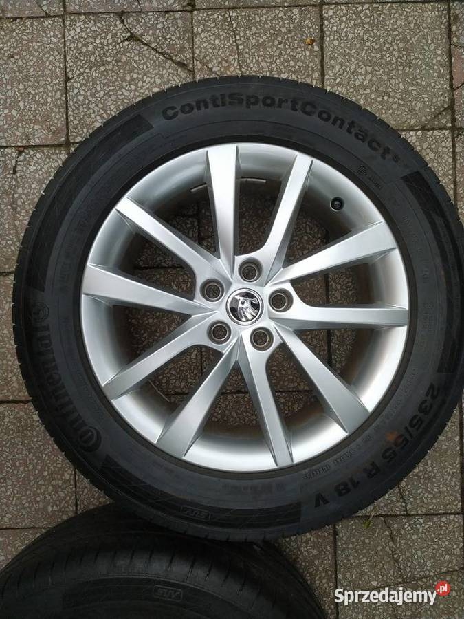 Oryginalne felgi Skoda Elbrus 18 opony letnie Bytów