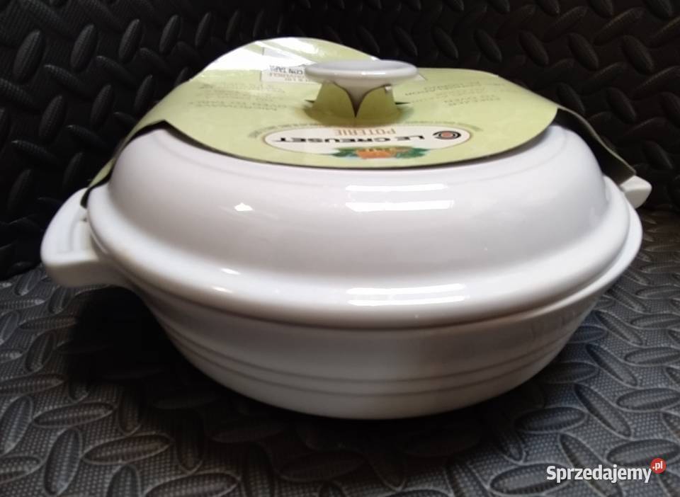 Le Creuset biały półmisek z pokrywką niski Radlna