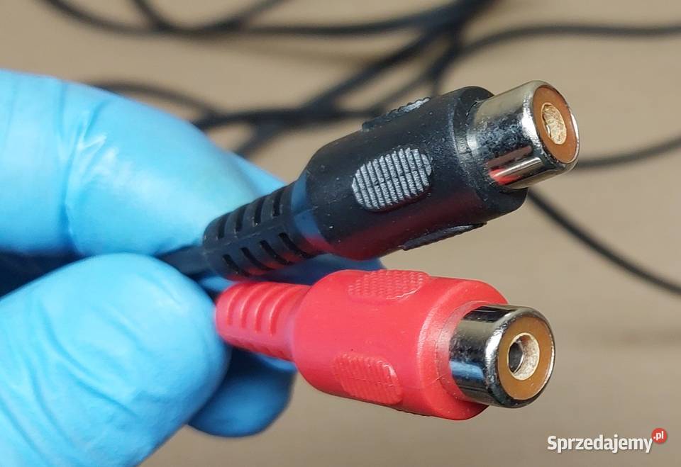 ZŁĄCZE KABEL PRZEDŁUŻACZ 2X RCA CINCH ŻEŃSKI