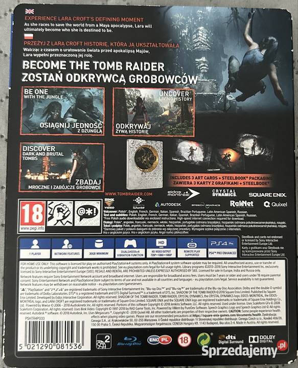 Gra 4 Tomb Raider steelbook dubbing Gry na konsole Warszawa