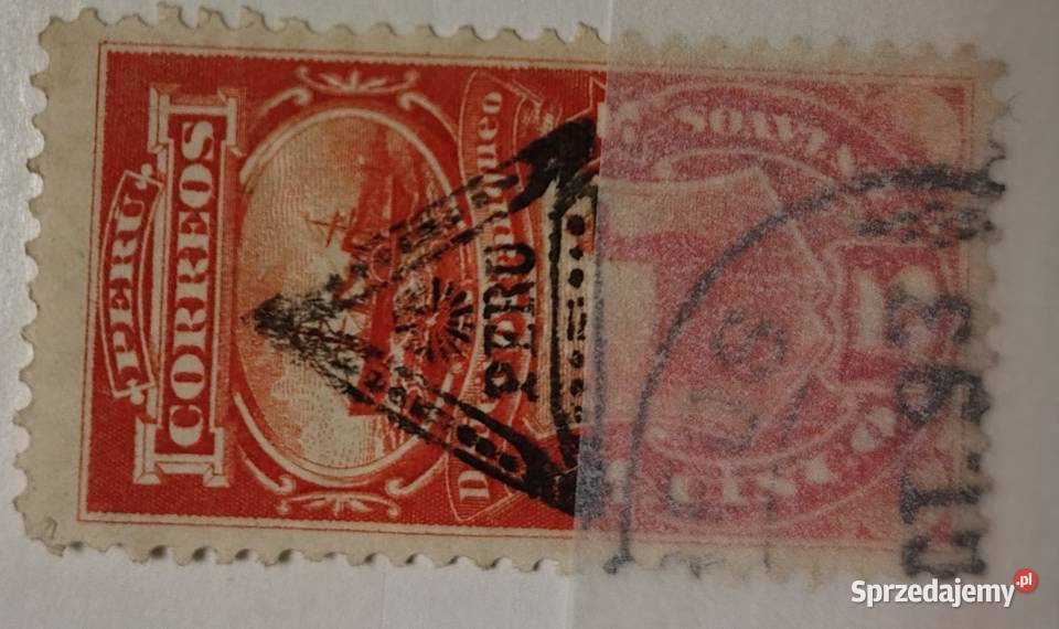 PERU 1878 kasownik trójkątny