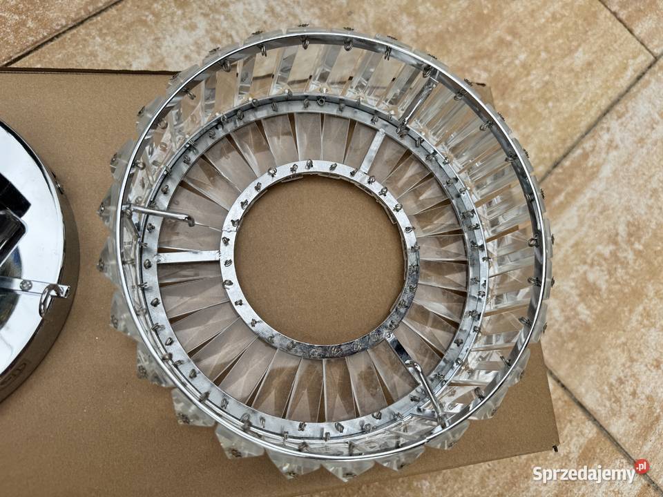 Plafon kryształkowy okrągły lampa wisząca Garwolin