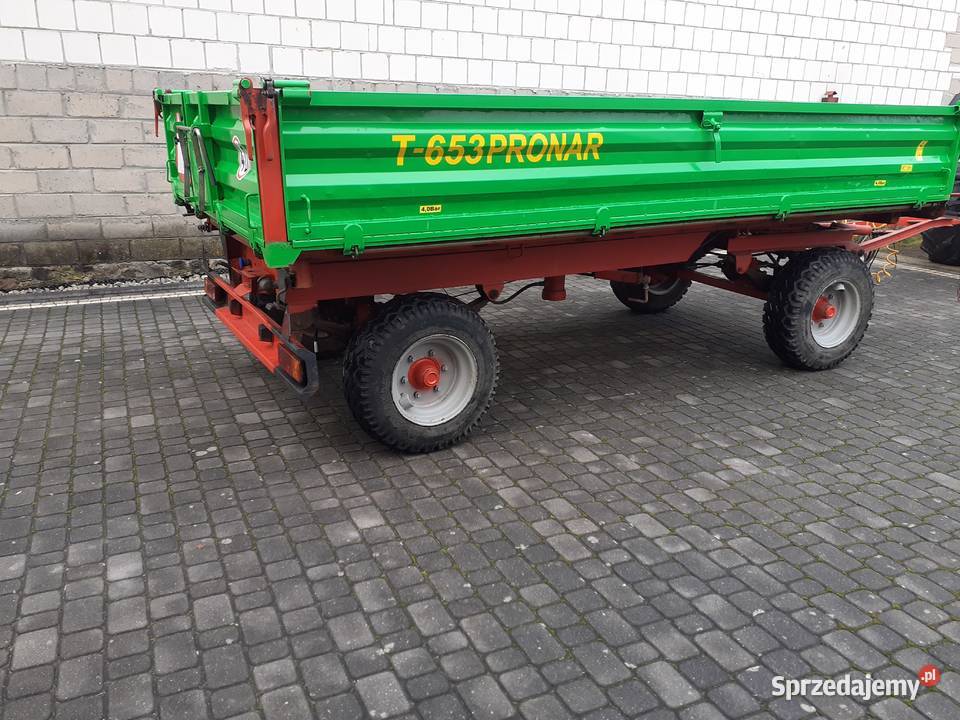 Przyczepa Pronar 2008 T653 wywrotka 3stronna D47 Pronar Przyczepy rolnicze Bodzentyn